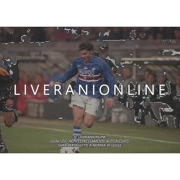 25-01-1998 GENOVA CAMPIONATO DI CALCIO SERIE A SAMPDORIA-ROMA 1-1 NELLA FOTO EMANUELE PESARESI AG ALDO LIVERANI SAS