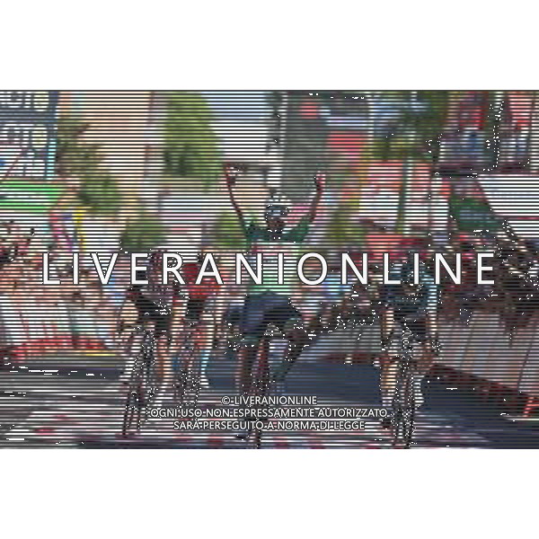 06-09-2022 Vuelta A Espana; Tappa 16 Sanlucar De Barrameda - Tomares; 2022, Trek - Segafredo; 2022, Uae Emirates; 2022, Bora - Hansgrohe; Pedersen, Mads; Ackermann, Pascal; Van Poppel, Danny; Tomares; ©SIROTTI/AGENZIA ALDO LIVERANI SAS