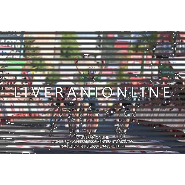 06-09-2022 Vuelta A Espana; Tappa 16 Sanlucar De Barrameda - Tomares; 2022, Trek - Segafredo; 2022, Uae Emirates; 2022, Bora - Hansgrohe; Pedersen, Mads; Ackermann, Pascal; Van Poppel, Danny; Tomares; ©SIROTTI/AGENZIA ALDO LIVERANI SAS