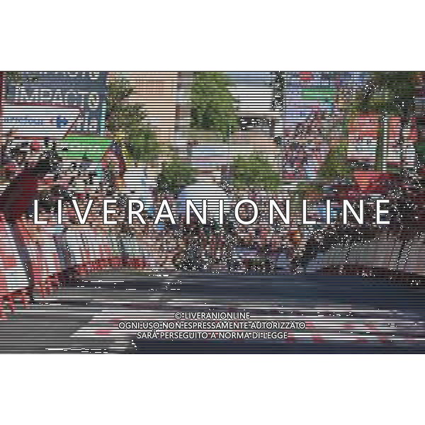 06-09-2022 Vuelta A Espana; Tappa 16 Sanlucar De Barrameda - Tomares; 2022, Trek - Segafredo; 2022, Jumbo - Visma; Pedersen, Mads; Roglic, Primoz; Tomares; ©SIROTTI/AGENZIA ALDO LIVERANI SAS