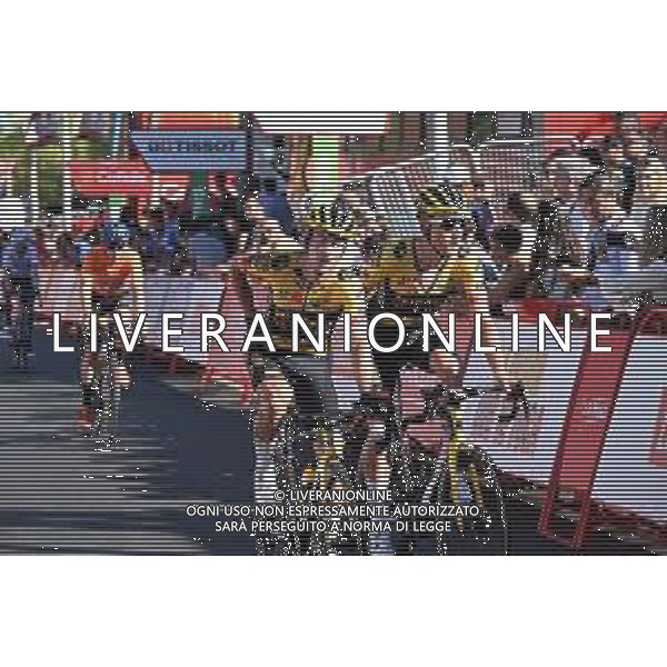 06-09-2022 Vuelta A Espana; Tappa 16 Sanlucar De Barrameda - Tomares; 2022, Jumbo - Visma; Roglic, Primoz; Teunissen, Mike; Tomares; ©SIROTTI/AGENZIA ALDO LIVERANI SAS
