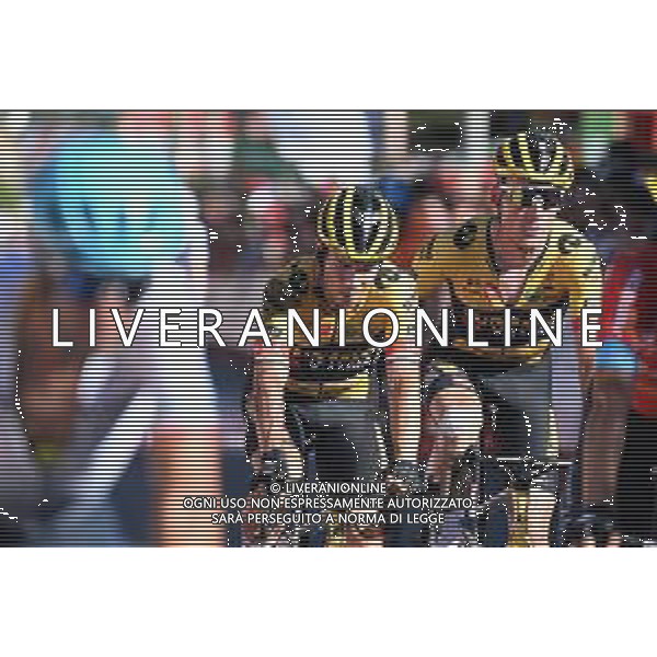 06-09-2022 Vuelta A Espana; Tappa 16 Sanlucar De Barrameda - Tomares; 2022, Jumbo - Visma; Roglic, Primoz; Teunissen, Mike; Tomares; ©SIROTTI/AGENZIA ALDO LIVERANI SAS