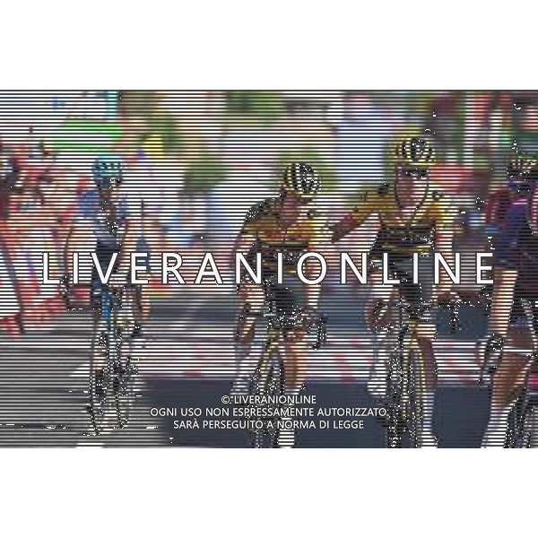06-09-2022 Vuelta A Espana; Tappa 16 Sanlucar De Barrameda - Tomares; 2022, Jumbo - Visma; Roglic, Primoz; Teunissen, Mike; Tomares; ©SIROTTI/AGENZIA ALDO LIVERANI SAS
