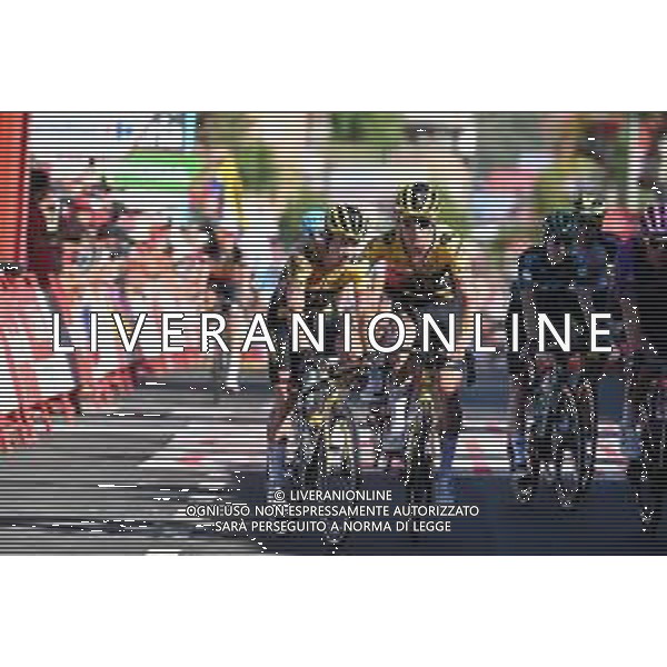 06-09-2022 Vuelta A Espana; Tappa 16 Sanlucar De Barrameda - Tomares; 2022, Jumbo - Visma; Roglic, Primoz; Teunissen, Mike; Tomares; ©SIROTTI/AGENZIA ALDO LIVERANI SAS