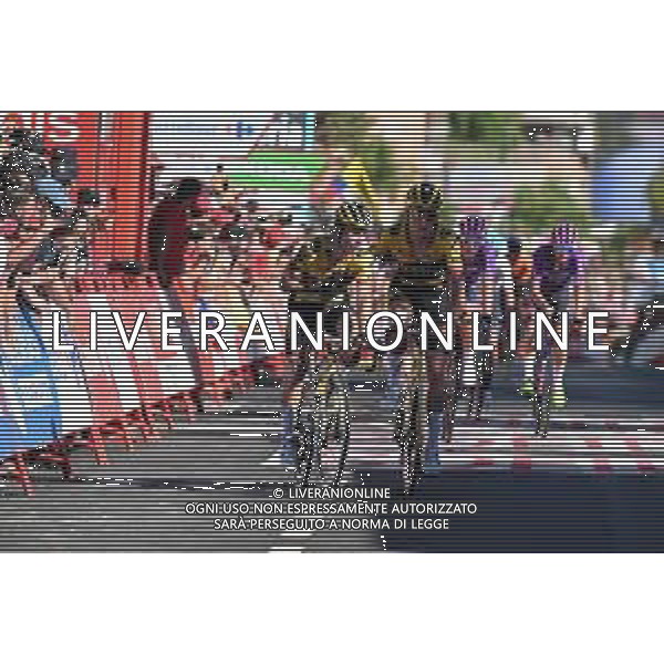 06-09-2022 Vuelta A Espana; Tappa 16 Sanlucar De Barrameda - Tomares; 2022, Jumbo - Visma; Roglic, Primoz; Teunissen, Mike; Tomares; ©SIROTTI/AGENZIA ALDO LIVERANI SAS
