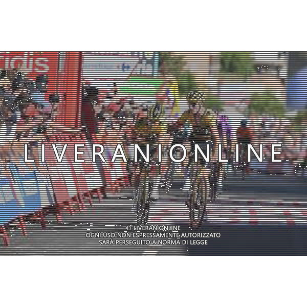 06-09-2022 Vuelta A Espana; Tappa 16 Sanlucar De Barrameda - Tomares; 2022, Jumbo - Visma; Roglic, Primoz; Teunissen, Mike; Tomares; ©SIROTTI/AGENZIA ALDO LIVERANI SAS