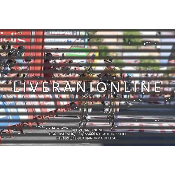 06-09-2022 Vuelta A Espana; Tappa 16 Sanlucar De Barrameda - Tomares; 2022, Jumbo - Visma; Roglic, Primoz; Teunissen, Mike; Tomares; ©SIROTTI/AGENZIA ALDO LIVERANI SAS