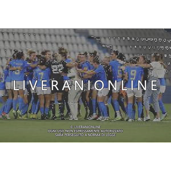 ITALIA - ROMANIA Gara di qualificazione ai mondiali femminili del 2023 - 06/09/2022 nella foto: esultanza italia dopo il fischio finale per la qualificazione ai mondiali ©Claudio Zamagni/Agenzia Aldo Liverani /AGENZIA ALDO LIVERANI SAS