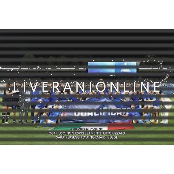 ITALIA - ROMANIA Gara di qualificazione ai mondiali femminili del 2023 - 06/09/2022 nella foto: esultanza italia per la qualificazione ai mondiali ©Claudio Zamagni/Agenzia Aldo Liverani /AGENZIA ALDO LIVERANI SAS