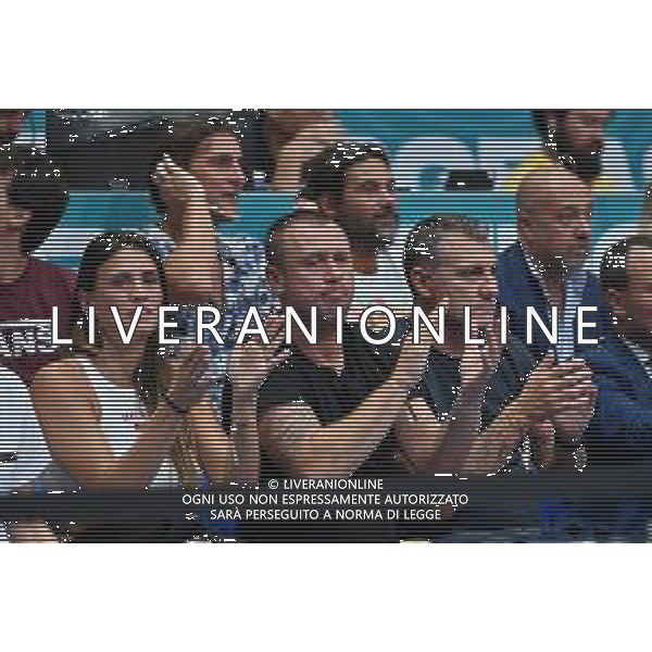 © TVRG Antonio Cassano e la moglie Carolina Marcialis a bordocampo in sieme a Christian Vieri, Daniele Adani e Nicola Ventola Italia vs Croazia Assago (MI) 06-09-2022 Forum di Assago FIBA EuroBasket 2022 Milano - gameday 4 foto Roberto Garavaglia/ag. Aldo Liverani sas/AGENZIA ALDO LIVERANI SAS