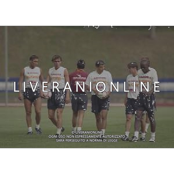 1998 RITIRO ESTIVO ROMA CALCIO NELLA FOTO ALLENAMENTO ROMA CALCIO AG ALDO LIVERANI SAS
