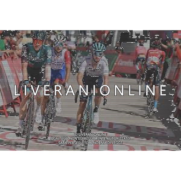 07-09-2022 Vuelta A Espana; Tappa 17 Aracena - Monasterio De Tentudia; 2022, Bora - Hansgrohe; 2022, Astana - Qazaqstan; Kelderman, Wilko; Pronskiy, Vadim; Monasterio De Tentudia; ©SIROTTI/AGENZIA ALDO LIVERANI SAS