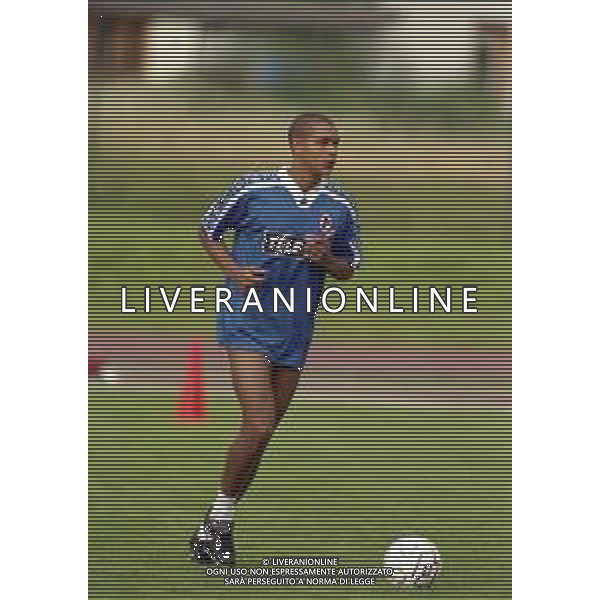 1999 MEZZANO DI PRIMIERO RITIRO BARI CALCIO NELLA FOTO MATTEO FERRARI AG ALDO LIVERANI SAS
