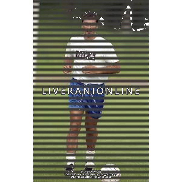 1999 MEZZANO DI PRIMIERO RITIRO BARI CALCIO NELLA FOTO FRANCESCO MANCINI AG ALDO LIVERANI SAS