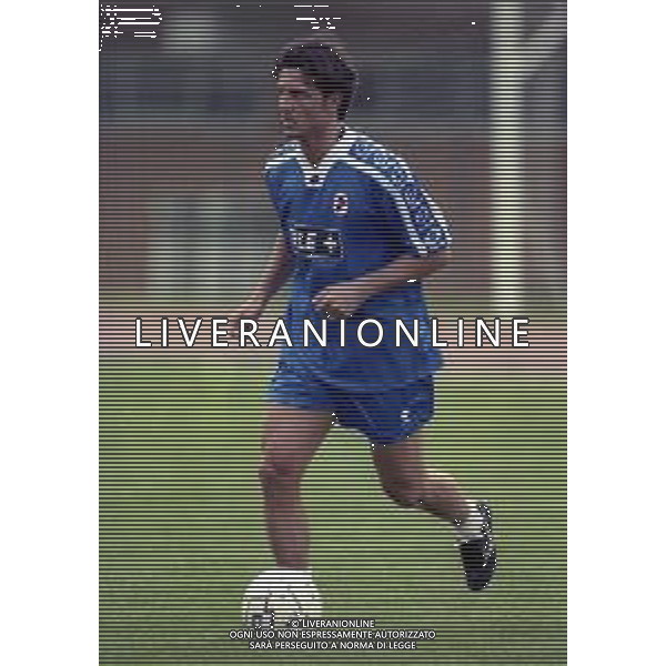1999 MEZZANO DI PRIMIERO RITIRO BARI CALCIO NELLA FOTO ALESSANDRO DEL GROSSO AG ALDO LIVERANI SAS
