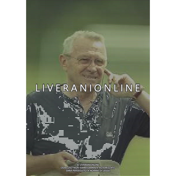 1999 MEZZANO DI PRIMIERO RITIRO BARI CALCIO NELLA FOTO CARLO REGALIA DIRETTORE GENERALE BARI CALCIO AG ALDO LIVERANI SAS