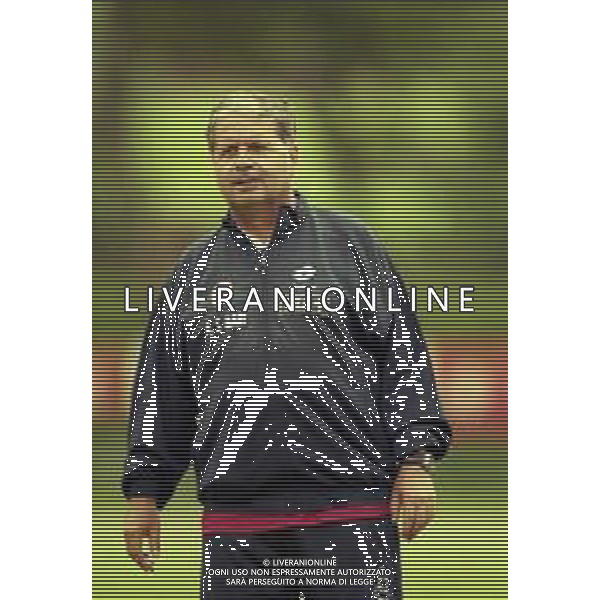 1999 MEZZANO DI PRIMIERO RITIRO BARI CALCIO NELLA FOTO EUGENIO FASCETTI ALLENATORE BARI CALCIO AG ALDO LIVERANI SAS