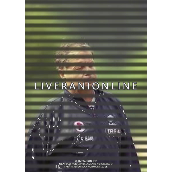 1999 MEZZANO DI PRIMIERO RITIRO BARI CALCIO NELLA FOTO EUGENIO FASCETTI ALLENATORE BARI CALCIO AG ALDO LIVERANI SAS