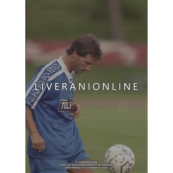 1999 MEZZANO DI PRIMIERO RITIRO BARI CALCIO NELLA FOTO LUIGI GARZYA AG ALDO LIVERANI SAS