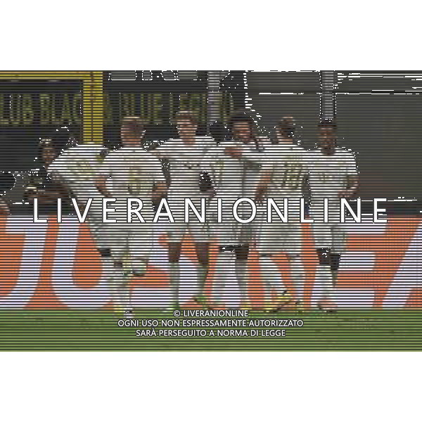esultanza Bayern Monaco dopo il gol dell\'1 a 0 Leroy Sane\' Inter vs Bayern Monaco Milano 07-09-2022 Stadio Giuseppe Meazza - San Siro UEFA Champions League fase a gironi gruppo C - 1a giornata foto Roberto Garavaglia/ag. Aldo Liverani sas /AGENZIA ALDO LIVERANI SAS
