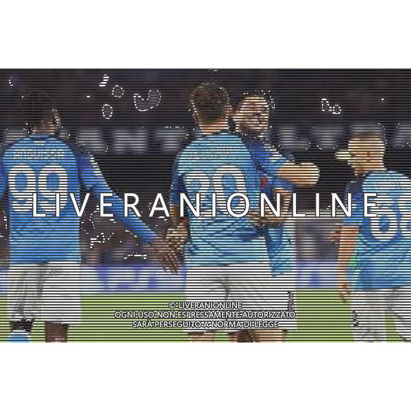 NAPOLI - LIVERPOOL CHAMPIONS LEAGUE 07.09.2022 NELLA FOTO esultanza Piotr Zielinski, Giovanni Simeone ©MOSCA/AGENZIA ALDO LIVERANI SAS
