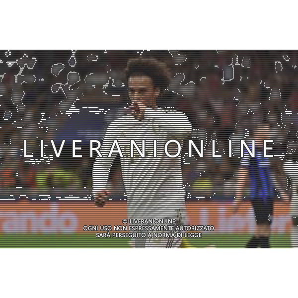 Leroy Sane\' (Bayern Monaco) esulta dopo il gol del 2 a 0 Inter vs Bayern Monaco Milano 07-09-2022 Stadio Giuseppe Meazza - San Siro UEFA Champions League fase a gironi gruppo C - 1a giornata foto Roberto Garavaglia/ag. Aldo Liverani sas /AGENZIA ALDO LIVERANI SAS