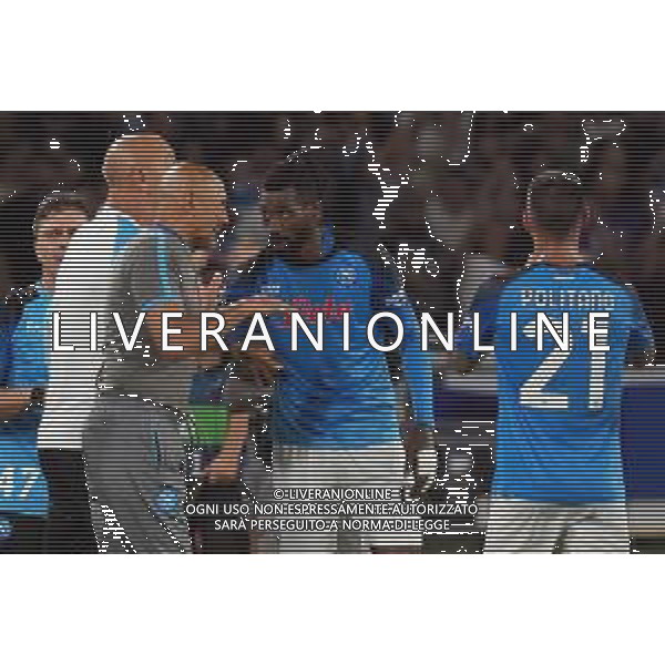 NAPOLI - LIVERPOOL UEFA CHAMPIONS LEAGUE 07.09.2022 Nella foto Luciano Spalletti, Frank Anguissa ©MOSCA/AGENZIA ALDO LIVERANI SAS