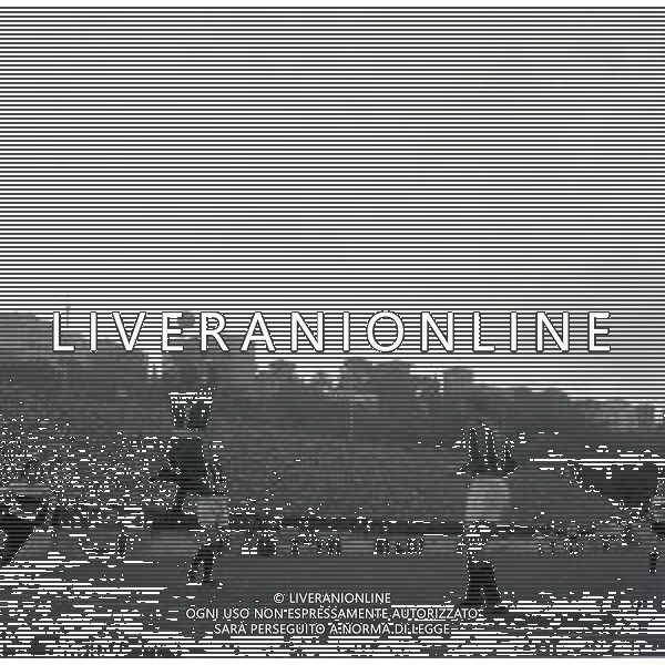 05-10-1952 ROMA CAMPIONATO DI CALCIO SERIE A ROMA-MILAN 2-1 NELLA FOTO AZIONE DI GIOCO AG ALDO LIVERANI SAS