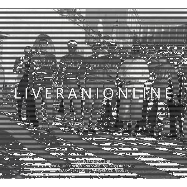 1955 ROMA -CAMPIONATI DEL MONDO DI CICLISMO NELLA FOTO CICLISTI AI CAMPIONATI DEL MONDO DI CICLISMO AG ALDO LIVERANI