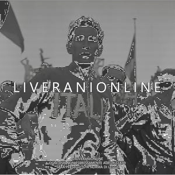 1955 ROMA -CAMPIONATI DEL MONDO DI CICLISMO NELLA FOTO CICLISTI AI CAMPIONATI DEL MONDO DI CICLISMO AG ALDO LIVERANI