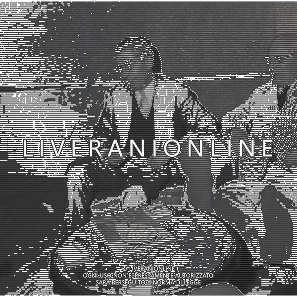 Lucky Luciano, all\'anagrafe Charles Luciano, nato Salvatore Lucania, è stato un mafioso italiano naturalizzato statunitense, legato alla cosiddetta "Cosa nostra statunitense" nella foto lucky luciano in italia foto sandro vespasiani-ag aldo liverani sas