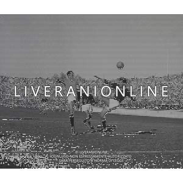 16-10-1949 ROMA STADIO NAZIONALE CAMPIONATO DI CALCIO SERIE A LAZIO-ROMA 3-1 NELLA FOTO AZIONE DI GIOCO AG ALDO LIVERANI SAS