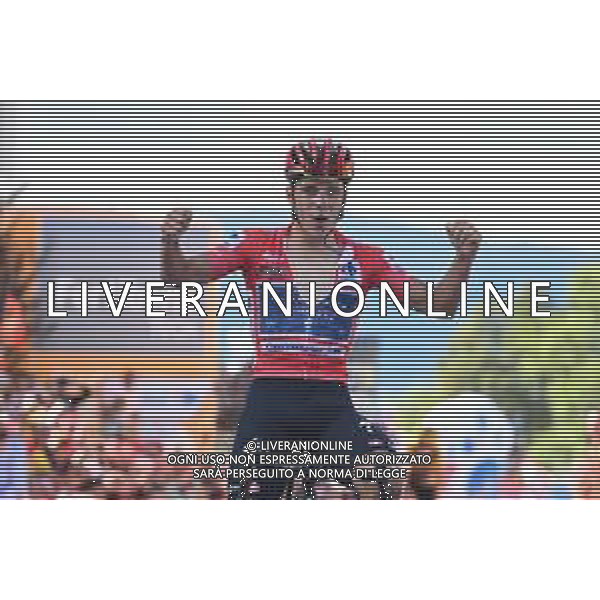 08-09-2022 Vuelta A Espana; Tappa 18 Trujillo - Alto De Piornal; 2022, Quick Step - Alpha Vinyl; Evenepoel, Remco; Alto De Piornal; ©SIROTTI/AGENZIA ALDO LIVERANI SAS
