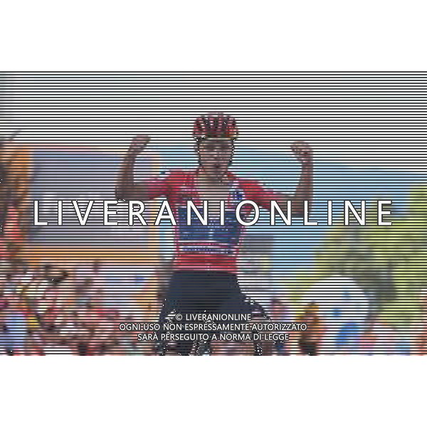 08-09-2022 Vuelta A Espana; Tappa 18 Trujillo - Alto De Piornal; 2022, Quick Step - Alpha Vinyl; Evenepoel, Remco; Alto De Piornal; ©SIROTTI/AGENZIA ALDO LIVERANI SAS