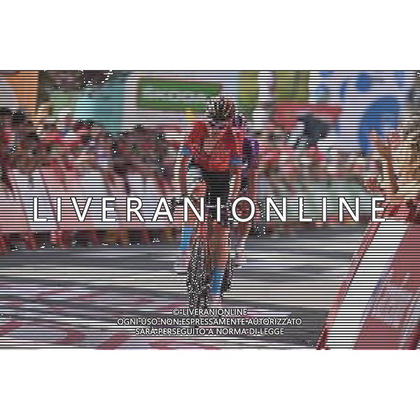 08-09-2022 Vuelta A Espana; Tappa 18 Trujillo - Alto De Piornal; 2022, Bahrain - Victorious; Sanchez Leon, Luis Gil; Alto De Piornal; ©SIROTTI/AGENZIA ALDO LIVERANI SAS