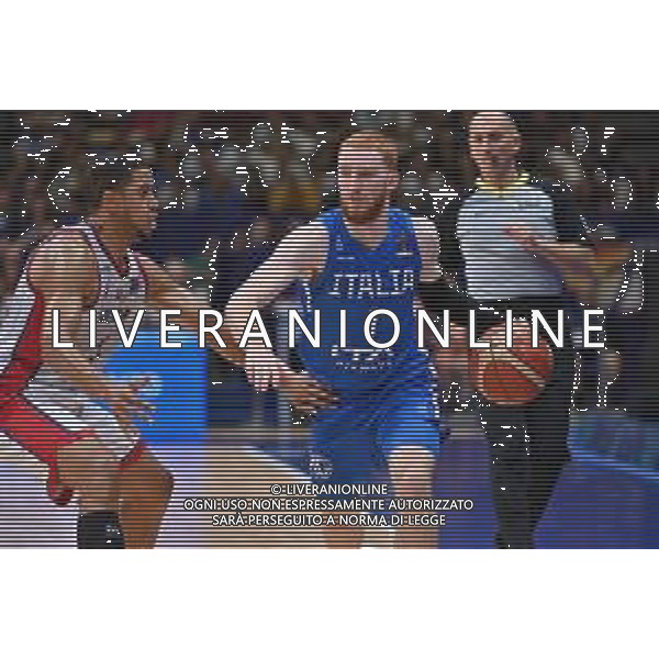 © TVRG Nico Mannion (Italia) e sulla SX Myles Hesson (Gran Bretagna) Gran Bretagna vs Italia Assago (MI) 08-09-2022 Forum di Assago FIBA EuroBasket 2022 Milano - gameday 5 foto Roberto Garavaglia/ag. Aldo Liverani sas/AGENZIA ALDO LIVERANI SAS