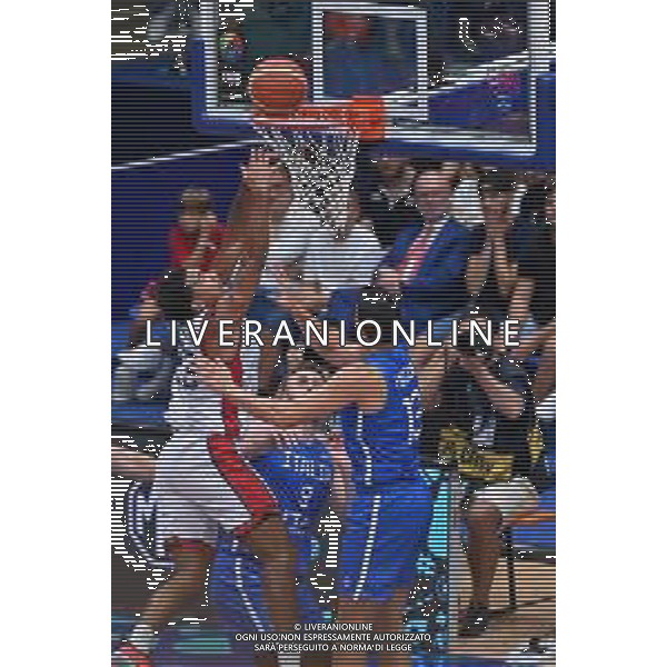 © TVRG Dwayne Lautier-Ogunleye (Gran Bretagna) e Simone Fontecchio (Italia) Gran Bretagna vs Italia Assago (MI) 08-09-2022 Forum di Assago FIBA EuroBasket 2022 Milano - gameday 5 foto Roberto Garavaglia/ag. Aldo Liverani sas/AGENZIA ALDO LIVERANI SAS