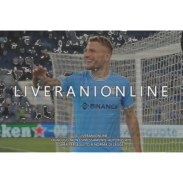 Lazio vs Feyenoord Europa League - 1 Giornata Stadio Olimpico - Roma 08-09-2022 nella foto Ciro Immobile esultante a fine gara ©Federico Gaetano/AGENZIA ALDO LIVERANI SAS