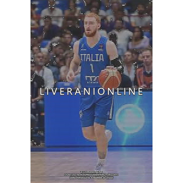 © TVRG Nico Mannion (Italia) Gran Bretagna vs Italia Assago (MI) 08-09-2022 Forum di Assago FIBA EuroBasket 2022 Milano - gameday 5 foto Roberto Garavaglia/ag. Aldo Liverani sas/AGENZIA ALDO LIVERANI SAS