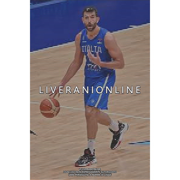 © TVRG Giampaolo Ricci (Italia) Gran Bretagna vs Italia Assago (MI) 08-09-2022 Forum di Assago FIBA EuroBasket 2022 Milano - gameday 5 foto Roberto Garavaglia/ag. Aldo Liverani sas/AGENZIA ALDO LIVERANI SAS