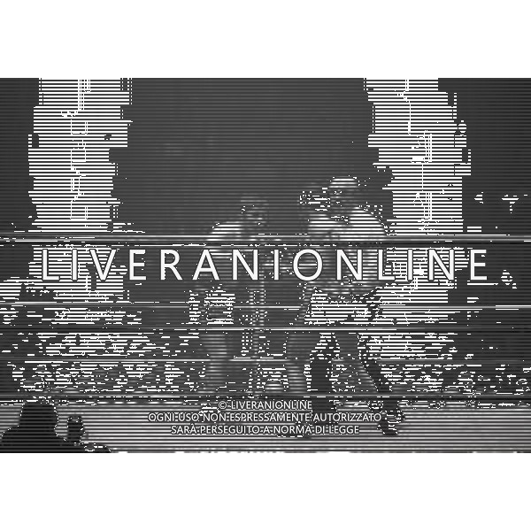 17-02-1974 INCONTRO DI BOXE BRUNO ARCARI-ANTONIO ORTIZ NELLA FOTO L\'INCONTRO DI BOXE TRA BRUNO ARCARI E ANTONIO ORTIZ AG ALDO LIVERANI SAS