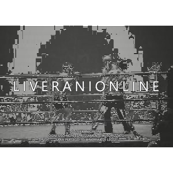 17-02-1974 INCONTRO DI BOXE BRUNO ARCARI-ANTONIO ORTIZ NELLA FOTO L\'INCONTRO DI BOXE TRA BRUNO ARCARI E ANTONIO ORTIZ AG ALDO LIVERANI SAS