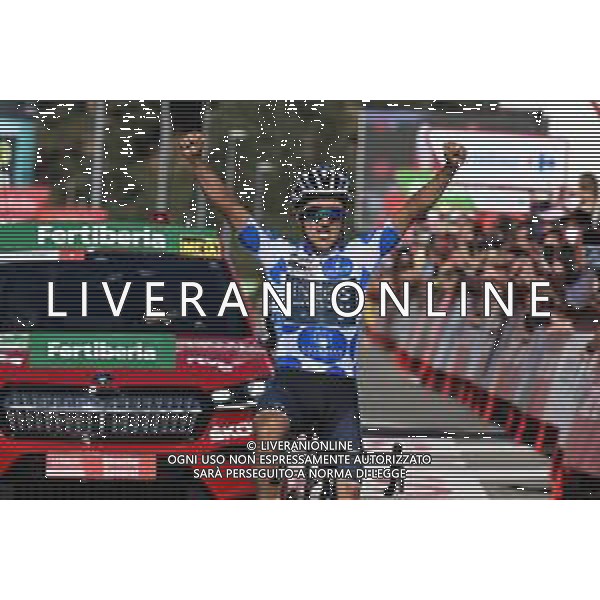 10-09-2022 Vuelta A Espana; Tappa 20 Moralzarzal - Puerto De Navacerrada; 2022, Ineos - Grenadiers; Carapaz Antonio, Richard Antonio; Puerto De Navacerrada; ©SIROTTI / AGENZIA ALDO LIVERANI SAS