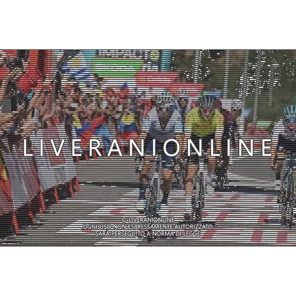 10-09-2022 Vuelta A Espana; Tappa 20 Moralzarzal - Puerto De Navacerrada; 2022, Movistar; Valverde, Alejandro; Puerto De Navacerrada; ©SIROTTI / AGENZIA ALDO LIVERANI SAS