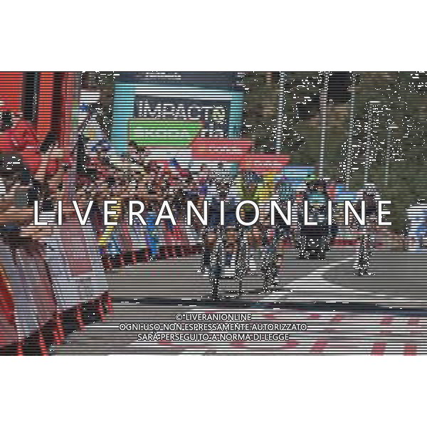 10-09-2022 Vuelta A Espana; Tappa 20 Moralzarzal - Puerto De Navacerrada; 2022, Movistar; Valverde, Alejandro; Puerto De Navacerrada; ©SIROTTI / AGENZIA ALDO LIVERANI SAS
