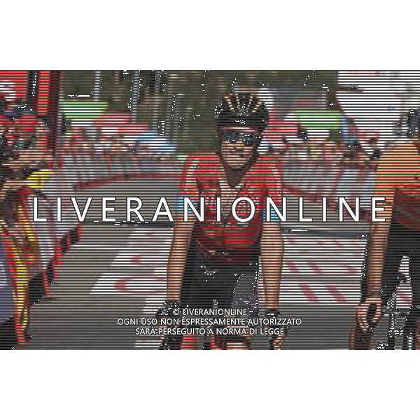 10-09-2022 Vuelta A Espana; Tappa 20 Moralzarzal - Puerto De Navacerrada; 2022, Bahrain - Victorious; Zambanini, Edoardo; Puerto De Navacerrada; ©SIROTTI / AGENZIA ALDO LIVERANI SAS