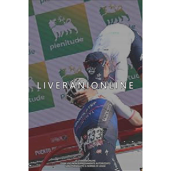 10-09-2022 Vuelta A Espana; Tappa 20 Moralzarzal - Puerto De Navacerrada; 2022, Quick Step - Alpha Vinyl; Evenepoel, Remco; Devenyns, Dries; Puerto De Navacerrada; ©SIROTTI / AGENZIA ALDO LIVERANI SAS