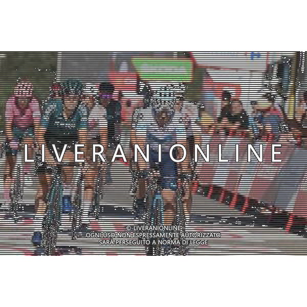 10-09-2022 Vuelta A Espana; Tappa 20 Moralzarzal - Puerto De Navacerrada; 2022, Movistar; Rojas, Joaquin Gil Jose; Puerto De Navacerrada; ©SIROTTI / AGENZIA ALDO LIVERANI SAS