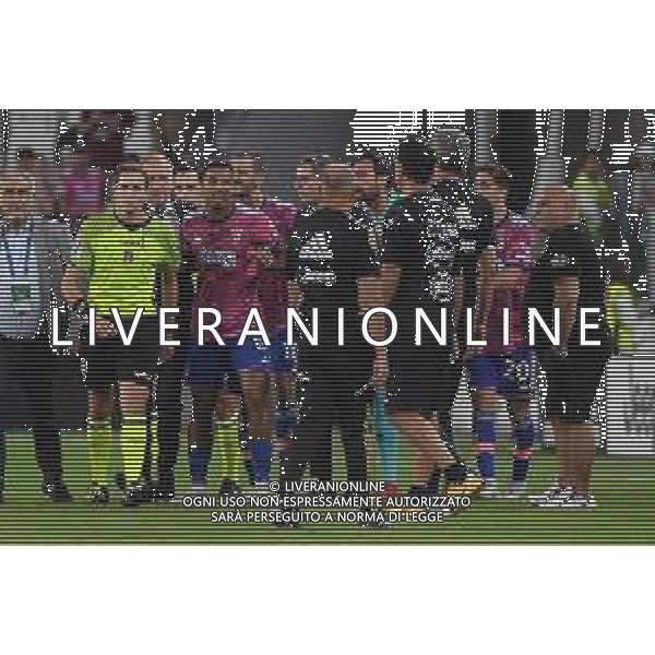 Torino 11.09.2022 Allianz Stadium © Manuela Viganti/Agenzia Aldo Liverani Juventus vs Salernitana Campionato Calcio Serie A TIM 2022/2023 6a giornata Nella foto: proteste juventus a fine gara contro l\'arbitro matteo marcenaro ©Viganti/AGENZIA ALDO LIVERANI SAS