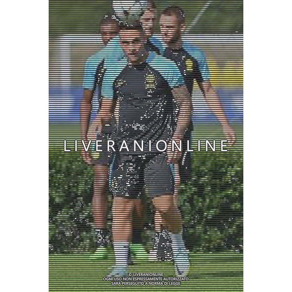 © TVRG Allenamento Inter nella foto Lautaro Martinez (Inter) Appiano Gentile (CO) 12-09-2022 Centro sportivo Suning in memoria di Angelo Moratti Allenamento Inter in preparazione della gara contro il Viktoria Plzen valevole per la 2a giornata del gruppo C della fase a gironi della UEFA Champions League foto Roberto Garavaglia/ag. Aldo Liverani sas